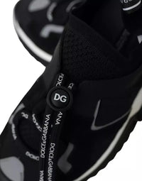 Dolce & Gabbana Black White Logo Sorrento Mens Sneakers Men's Shoes