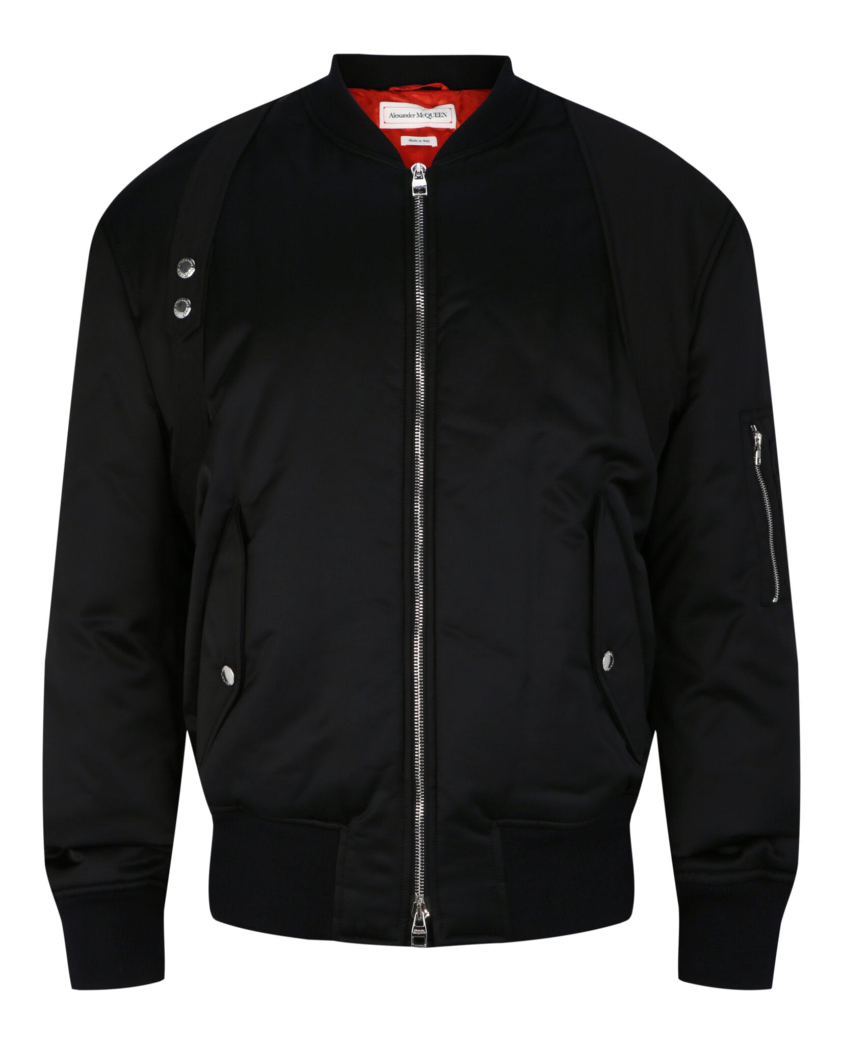 Alexander McQueen Mens Harness Ma-1 Bomber Jacket