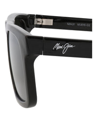 Maui Jim Unisex Square/Rectangle Black Black Grey Fashion Designer Eyewear