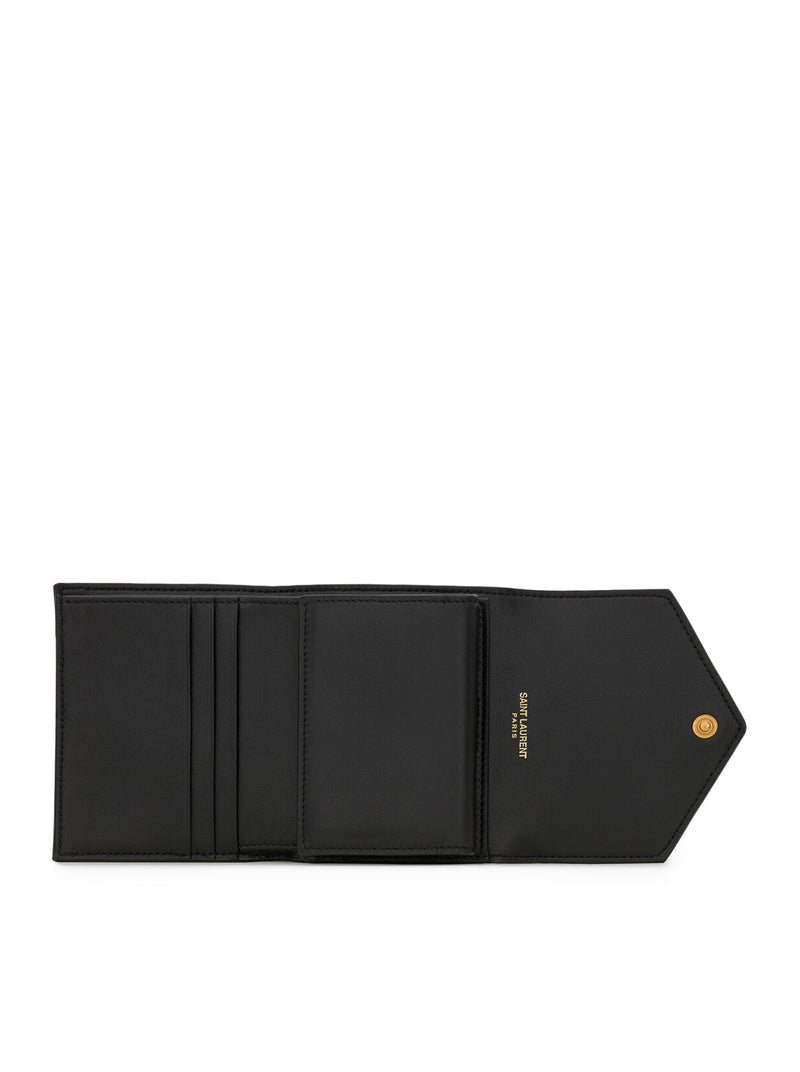 Saint Laurent Saint Laurent Women Cassandre Matelassé Multi-Folded Wallet In Grain De Poudre Embossed Leather