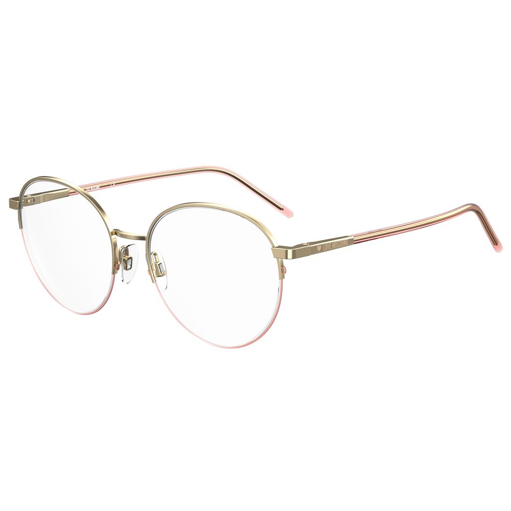 Love Moschino Love Moschino Rose Gold Metal Glasses Women's (Frames)