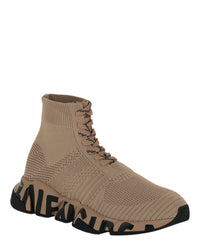 Balenciaga Womens Speed 2.0 Lace-up Graffiti Recycled Knit Sneakers