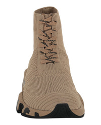 Balenciaga Womens Speed 2.0 Lace-up Graffiti Recycled Knit Sneakers