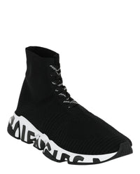 Balenciaga Mens Speed Lace-Up Graffiti Sneakers