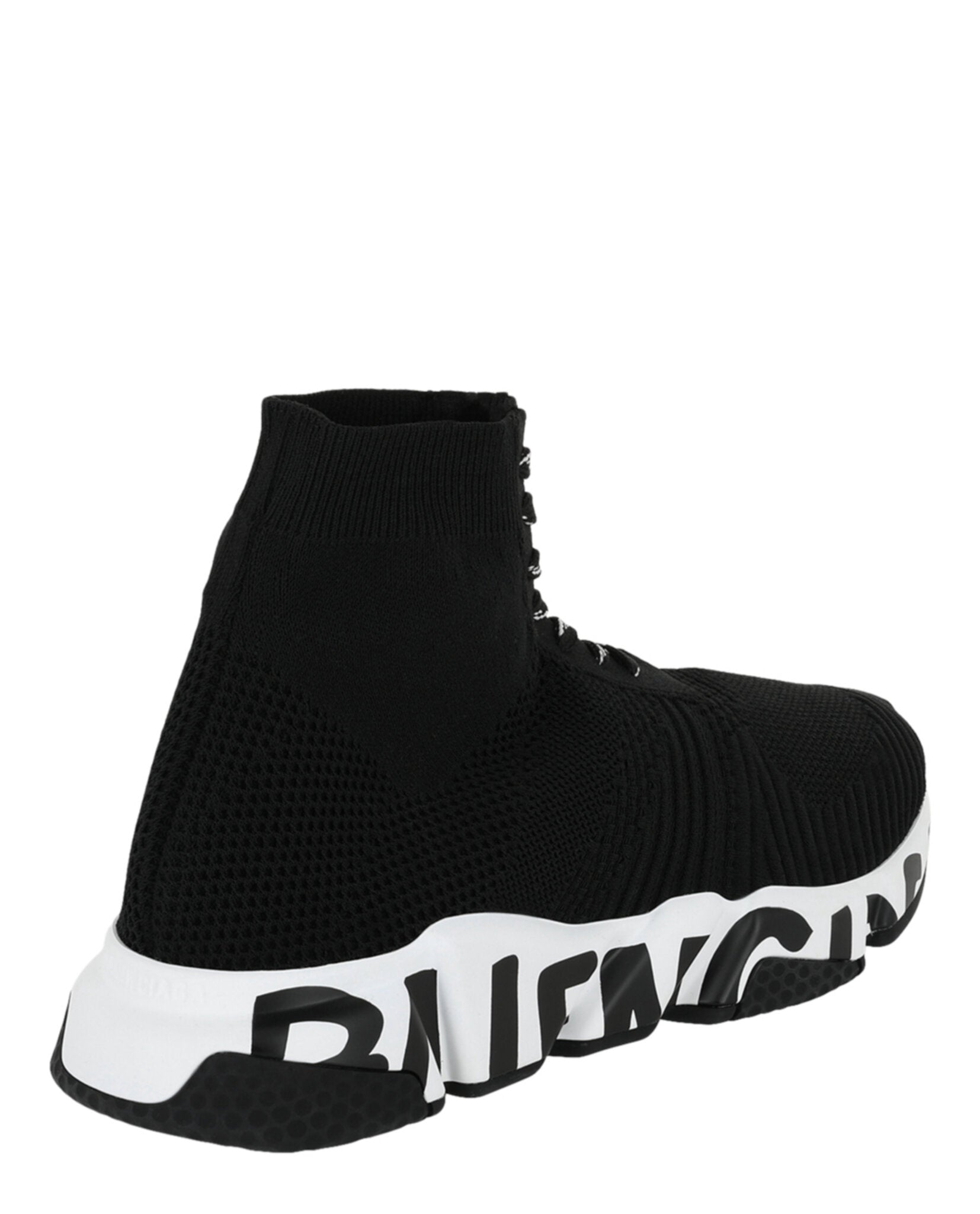 Balenciaga Mens Speed Lace-Up Graffiti Sneakers