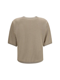 BRUNELLO CUCINELLI Brunello Cucinelli Women Short-Sleeve Cashmere And Silk Sweater