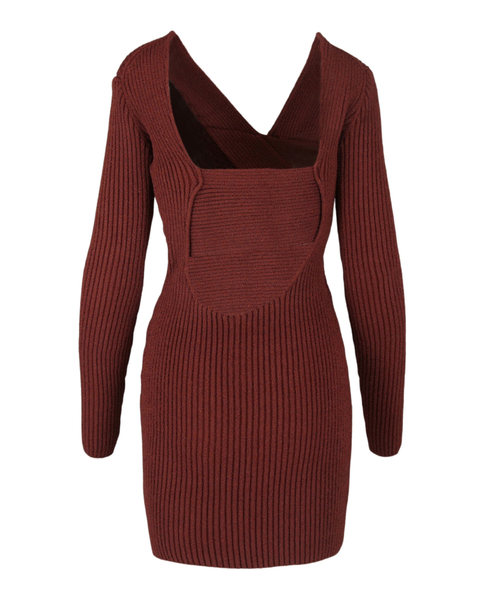 Bottega Veneta Womens Asymmetrical V-Neck Sweater Dress