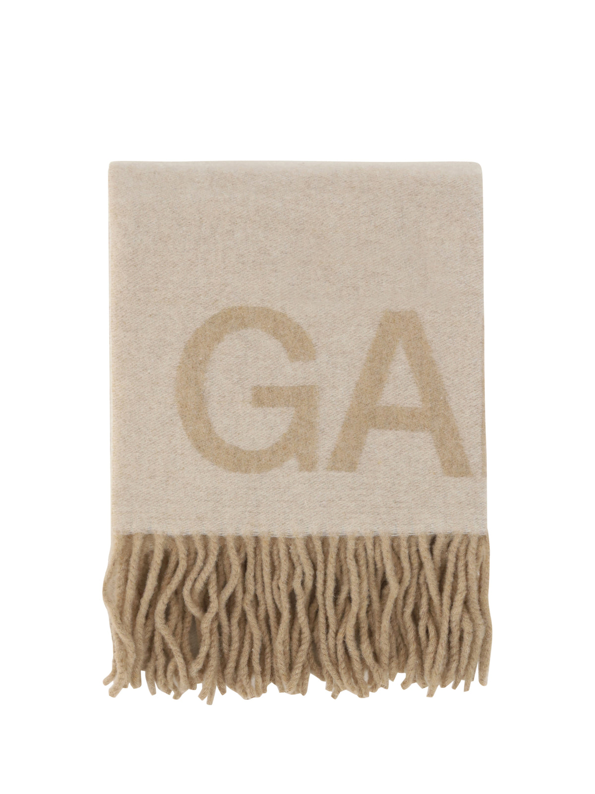 GANNI Ganni Women Fringed Wool Scarf