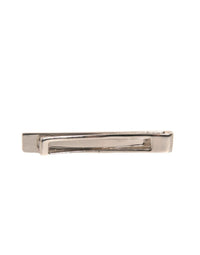 Dolce & Gabbana Dolce & Gabbana Silver Tone Brass Logo Branded Tie Clip Men's Bar