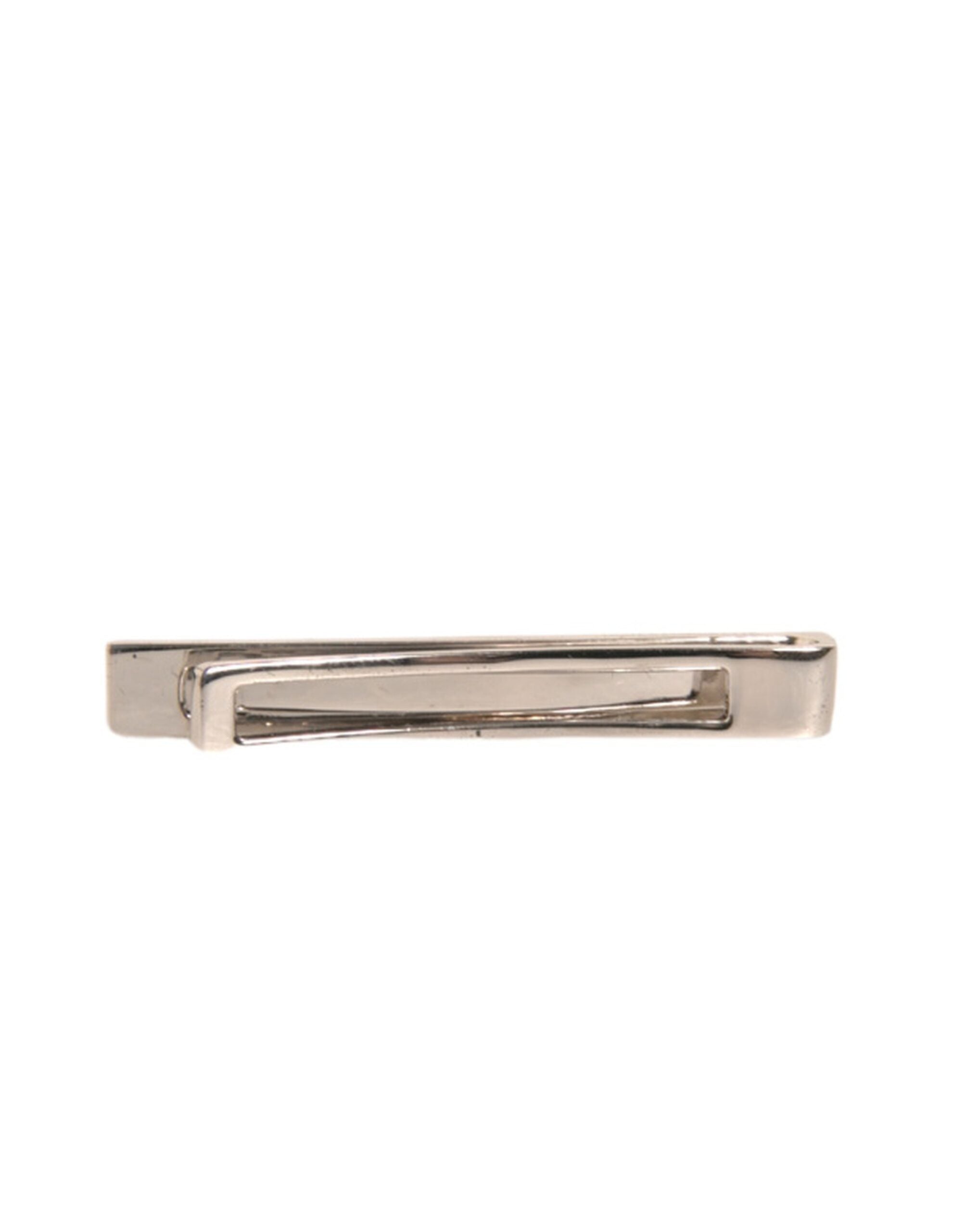 Dolce & Gabbana Dolce & Gabbana Silver Tone Brass Logo Branded Tie Clip Men's Bar