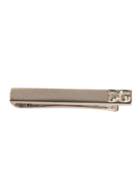 Dolce & Gabbana Dolce & Gabbana Silver Tone Brass Logo Branded Tie Clip Men's Bar