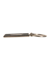 Dolce & Gabbana Dolce & Gabbana Black Leather Logo Metal Ring Keychain Men's Keyring