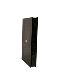 Dolce & Gabbana Elegant Black Leather Logo Plaque Holder Catalogue Men's Case