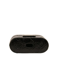 Dolce & Gabbana Dolce & Gabbana Black Leather Metal Logo Plaque Holder Airpods  Case