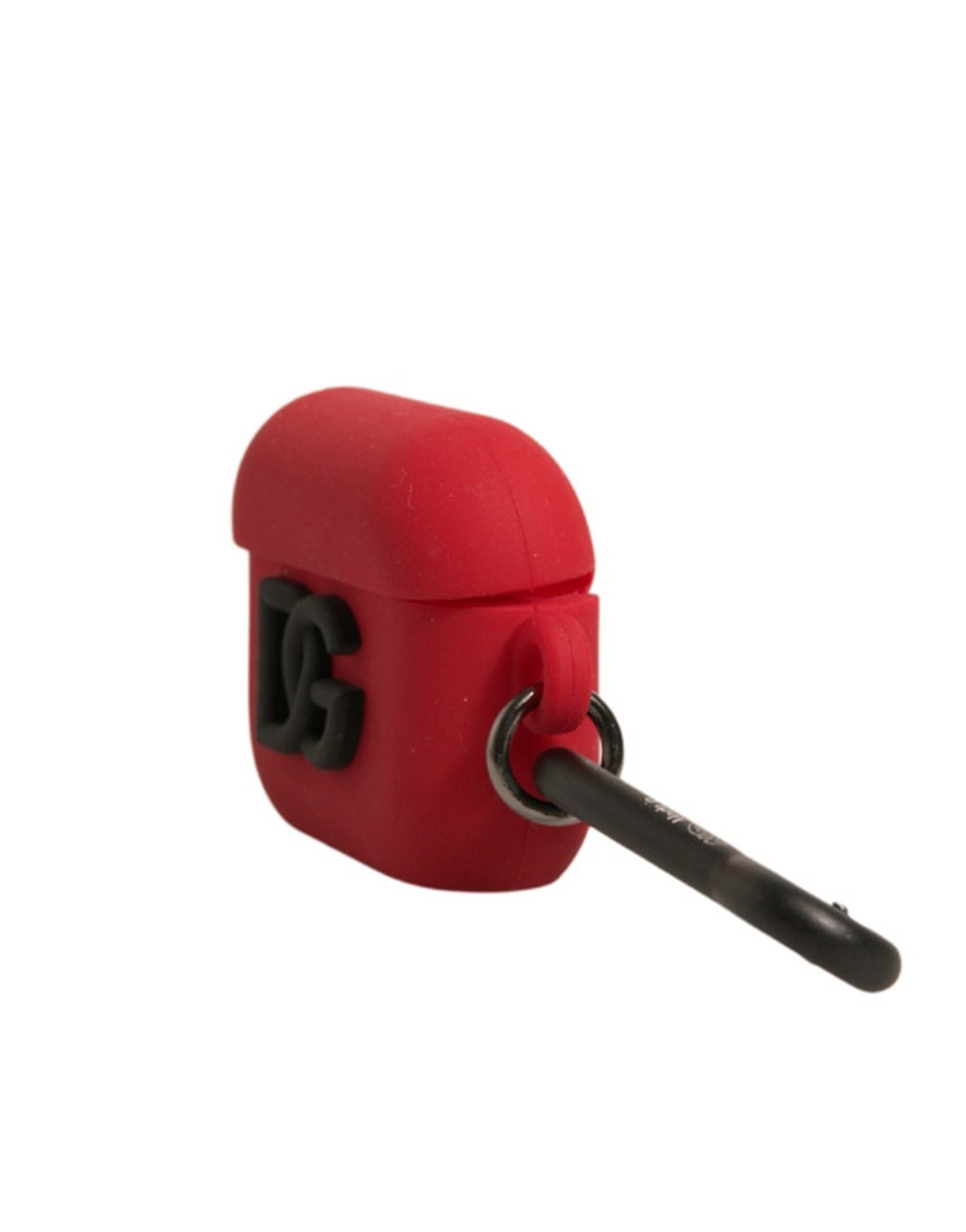 Dolce & Gabbana Dolce & Gabbana Red Silicone Rubber Logo Embossed Airpods  Case