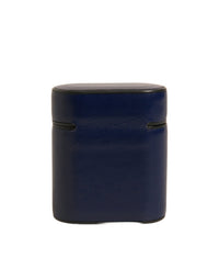 Dolce & Gabbana Dolce & Gabbana Blue Leather Logo Print Flip Holder Airpods  Case