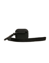 Dolce & Gabbana Dolce & Gabbana Black Silicone Rubber Logo Embossed Airpods  Case