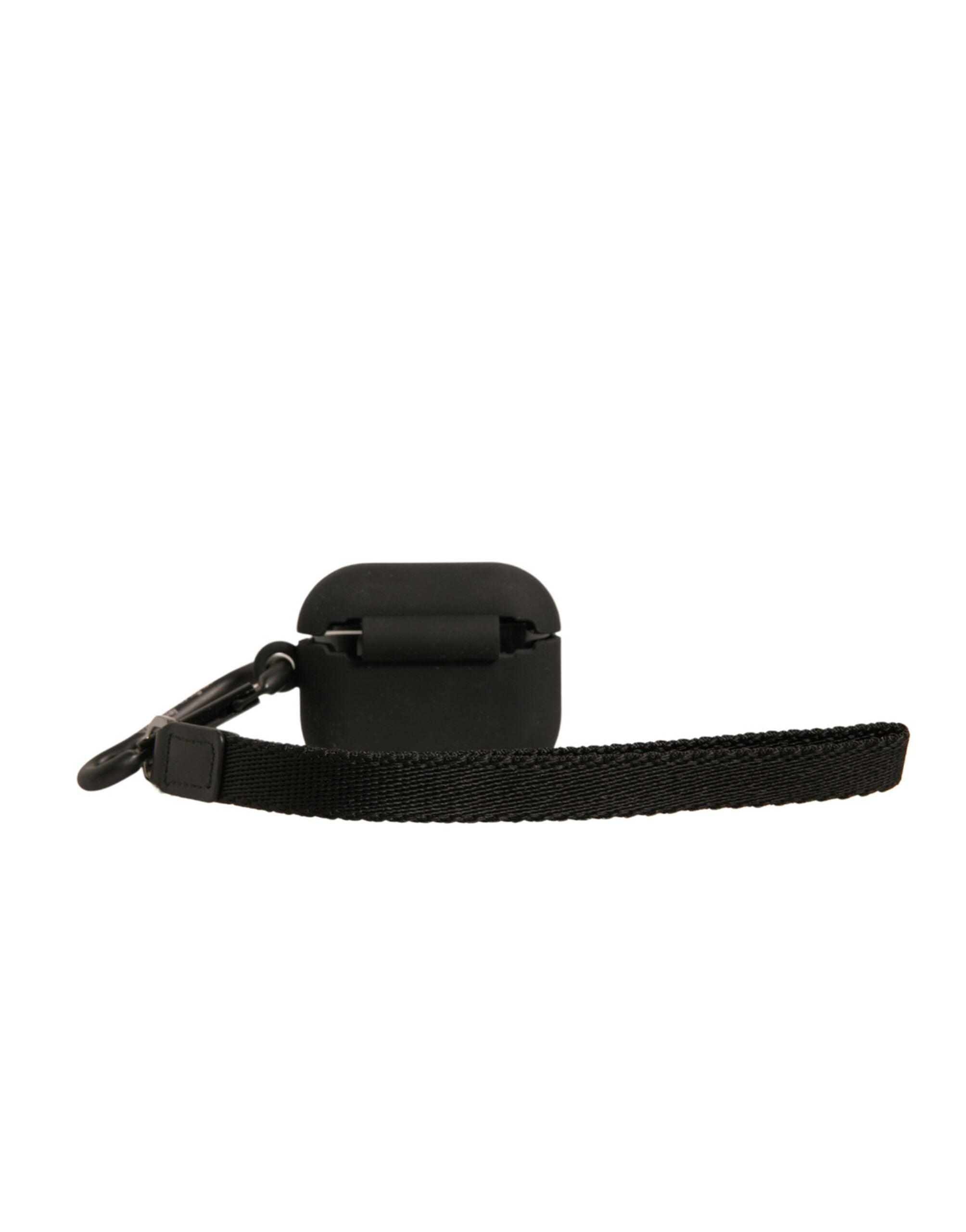 Dolce & Gabbana Dolce & Gabbana Black Silicone Rubber Logo Embossed Airpods  Case