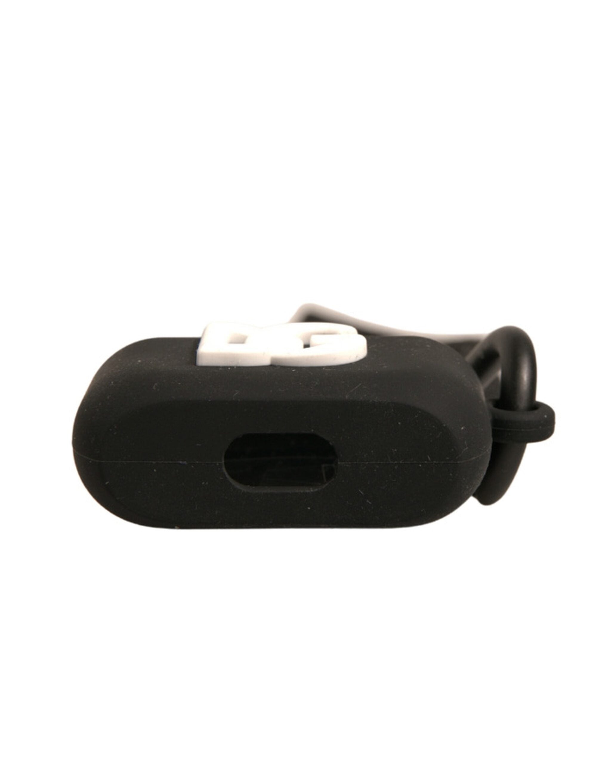 Dolce & Gabbana Dolce & Gabbana Black Silicone Rubber Logo Embossed Airpods  Case
