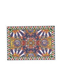 Dolce & Gabbana Dolce & Gabbana Multicolor Carretto Siciliano Envelope Post Card Women's Holder