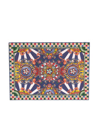 Dolce & Gabbana Dolce & Gabbana Multicolor Carretto Siciliano Envelope Post Card Women's Holder