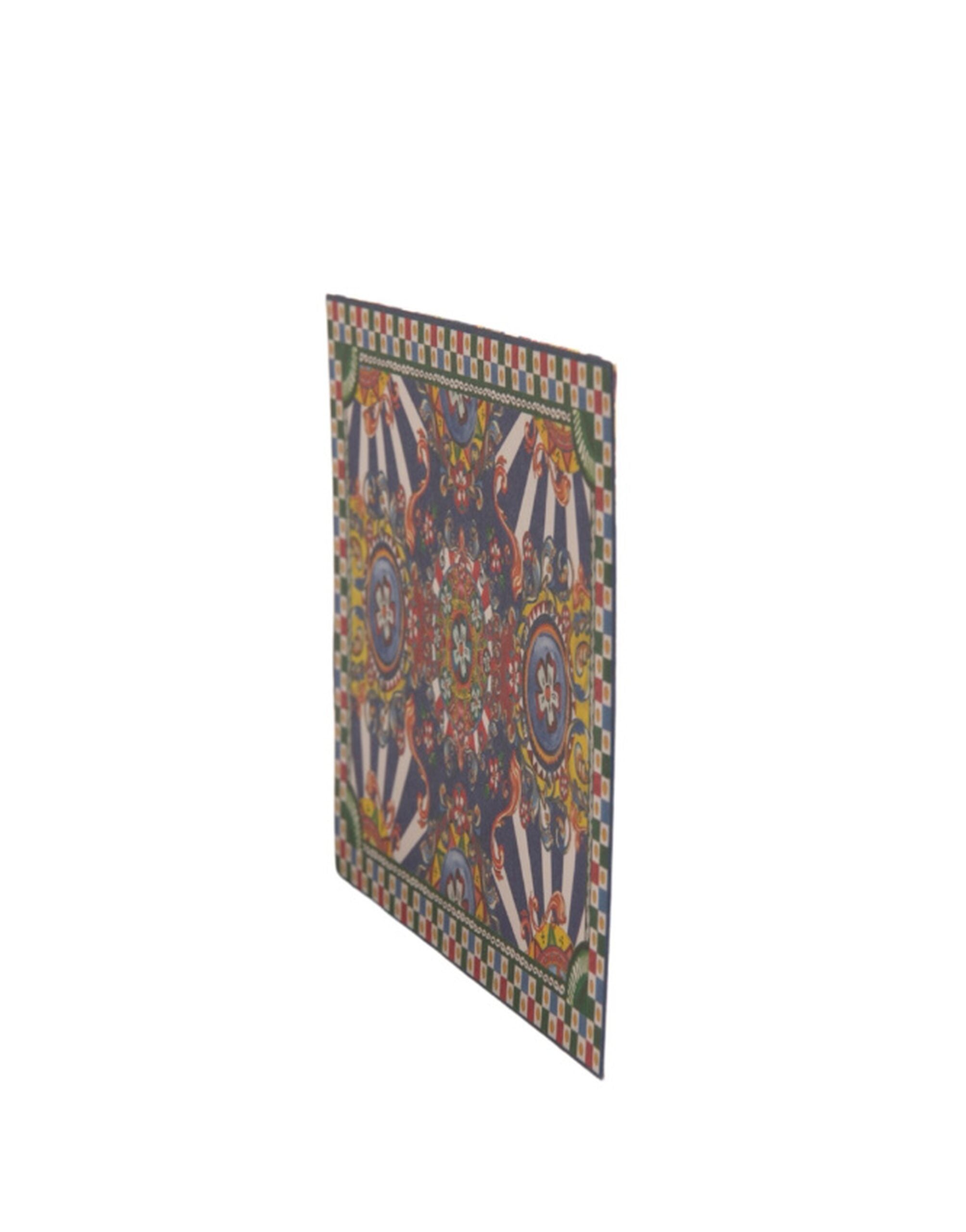Dolce & Gabbana Dolce & Gabbana Multicolor Carretto Siciliano Envelope Post Card Women's Holder