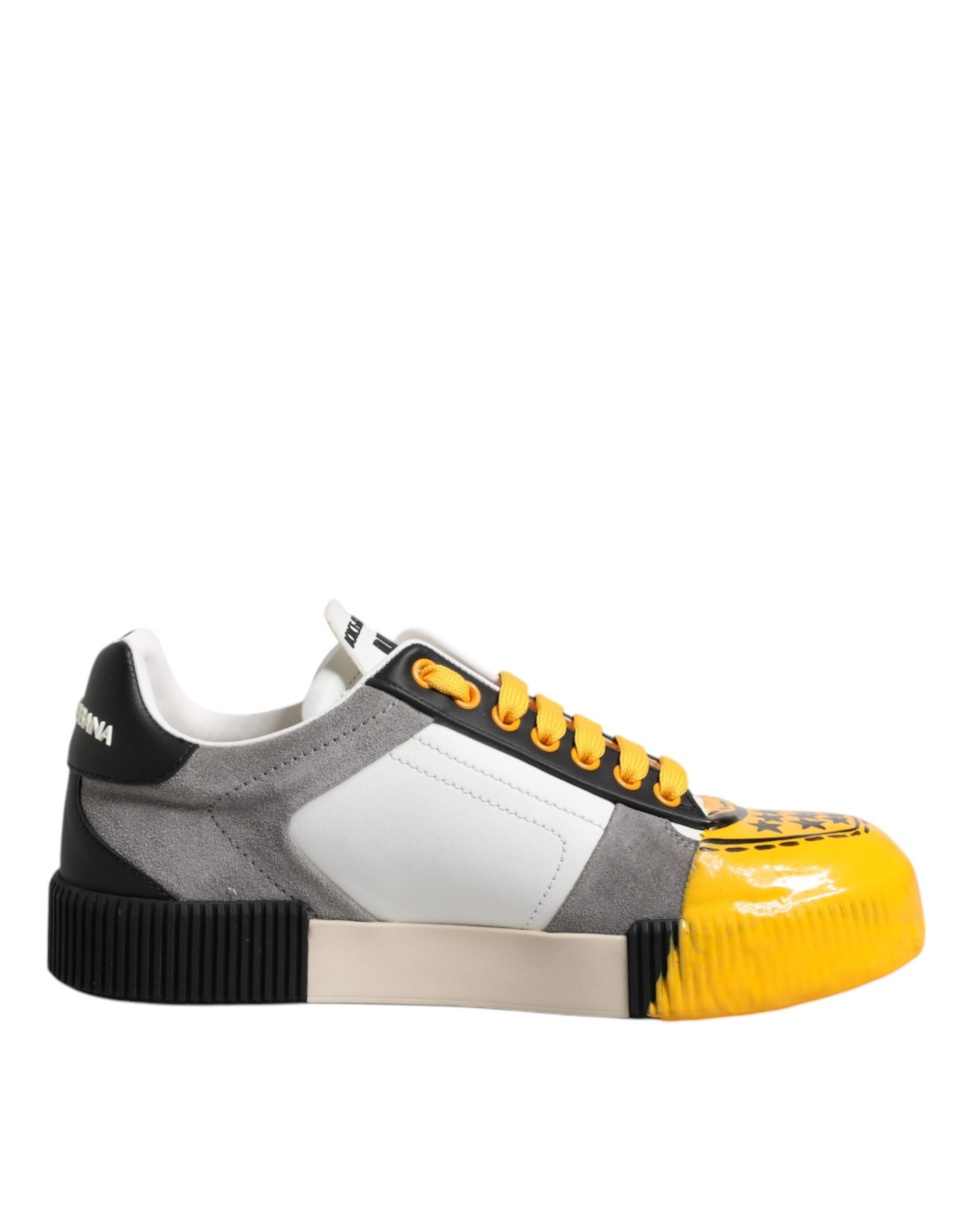 Dolce & Gabbana Multicolor Leather DNA Low Top Sneakers Men's Shoes