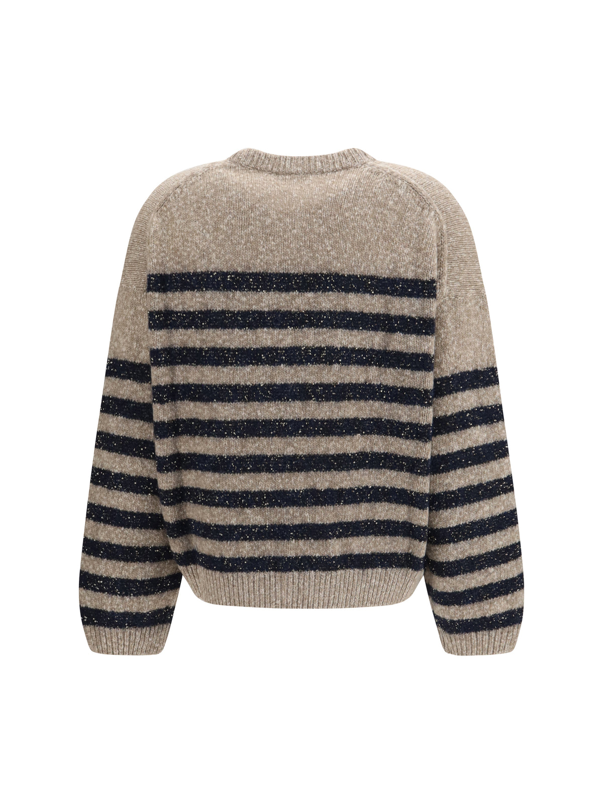 BRUNELLO CUCINELLI Brunello Cucinelli Women Cashmere And Wool Striped Sweater With Lurex