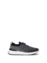 Brunello Cucinelli Men Techno Cotton Knit Sneakers Runners