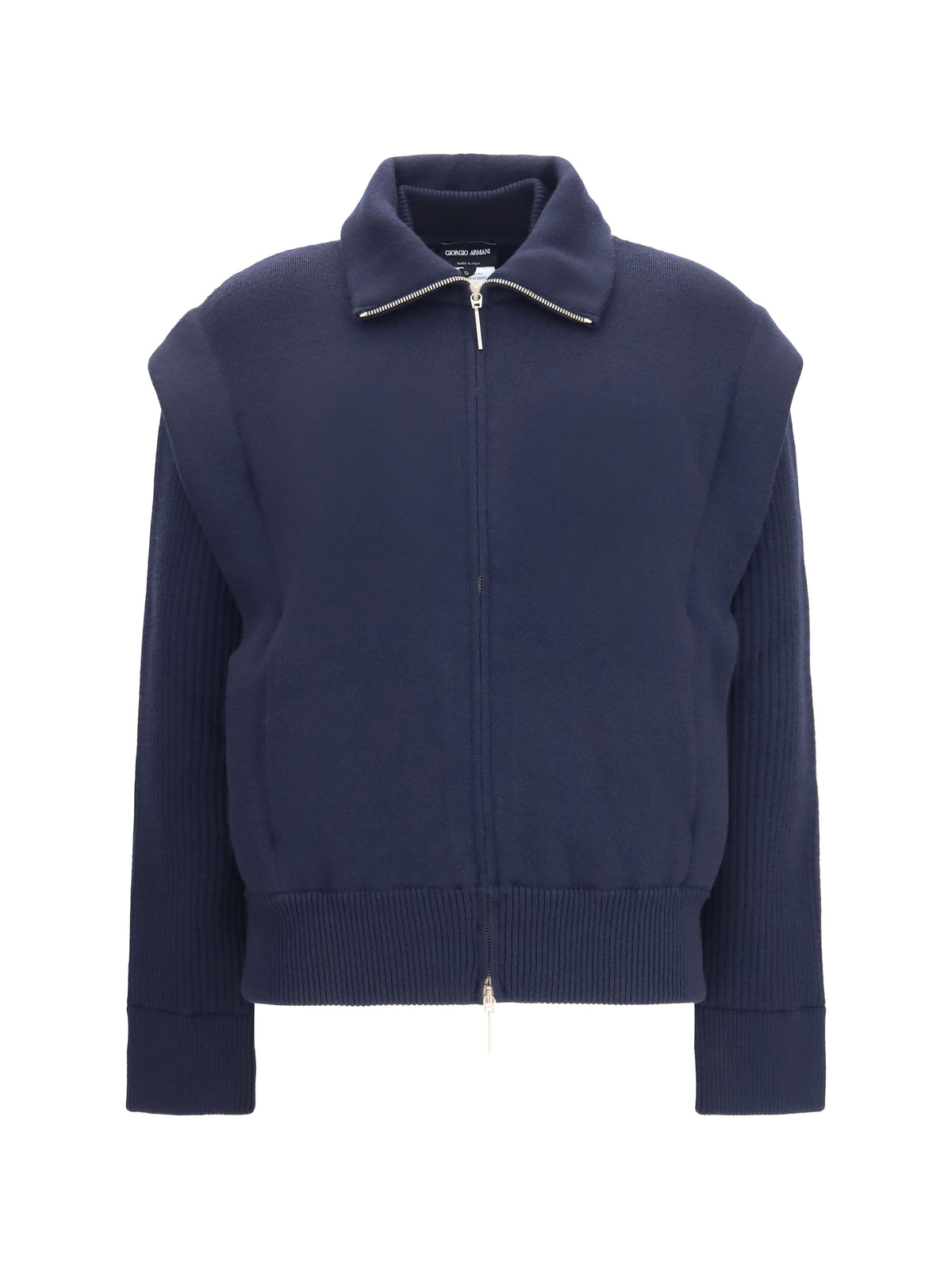 Giorgio Armani Women Padded Virgin Wool Bomber Jacket