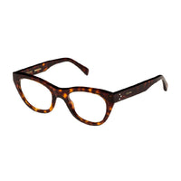 Celine Eyeglasses Cat Eye Full Rim, Transparent Orange Frame and Clear Demo Lenses Lens CL50005I042