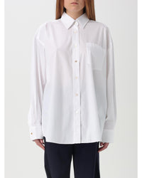 Stella Mccartney Relaxed Fit Organic Cotton Shirt Women White Shirts & Tops