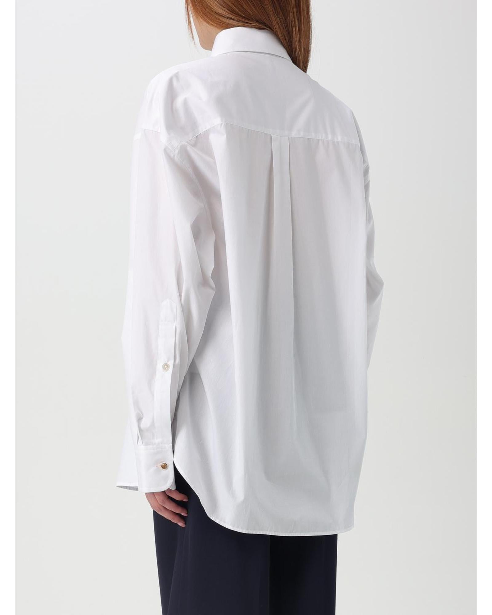 Stella Mccartney Relaxed Fit Organic Cotton Shirt Women White Shirts & Tops