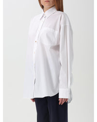 Stella Mccartney Relaxed Fit Organic Cotton Shirt Women White Shirts & Tops