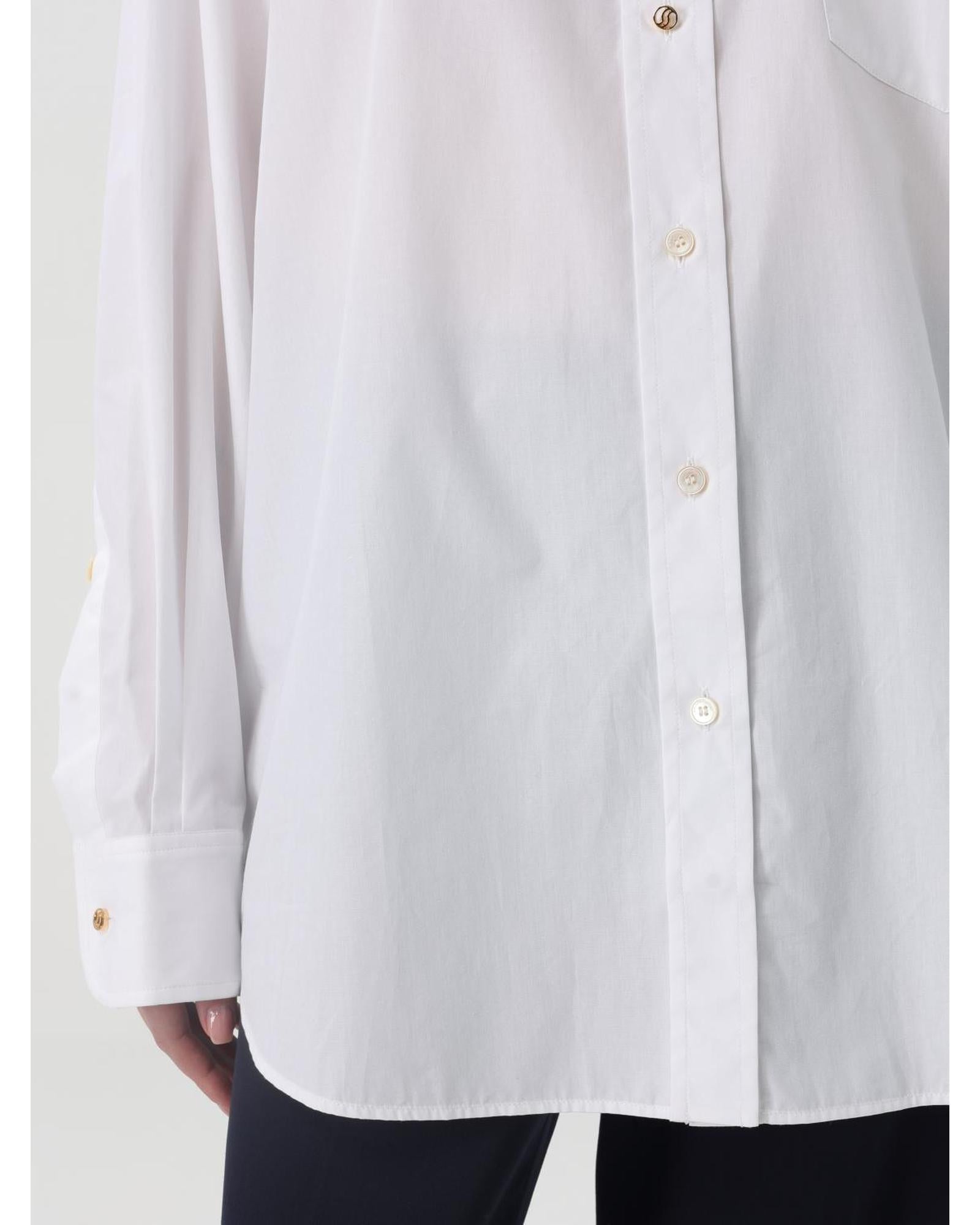 Stella Mccartney Relaxed Fit Organic Cotton Shirt Women White Shirts & Tops