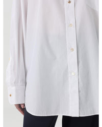 Stella Mccartney Relaxed Fit Organic Cotton Shirt Women White Shirts & Tops