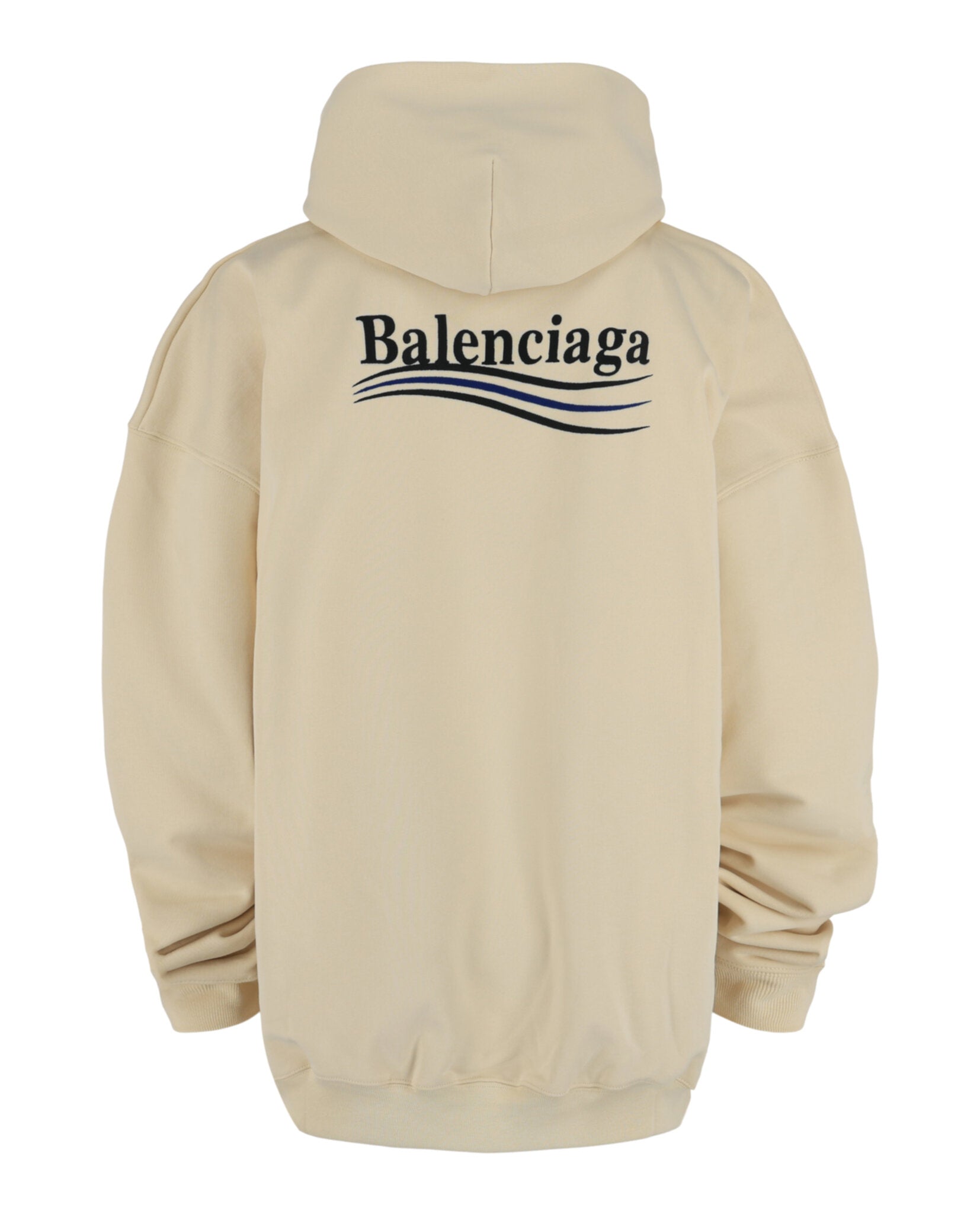 Balenciaga Balenciaga Mens Political Campaign Logo-Embroidered Hoodie