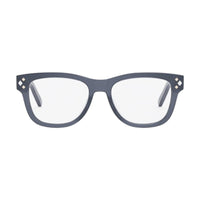 Dior Eyeglasses Square Full Rim, Shiny Dark Havana Frame and Clear Demo Lenses Lens CDDIAMONDOS1I2000