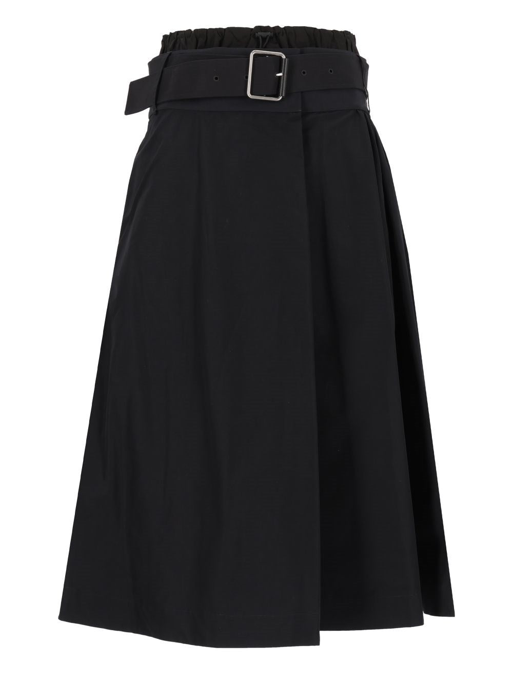 Loewe Women Technical Cotton Fabric Skirt