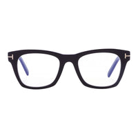 Tom Ford Eyeglasses Square Full Rim, Black Frame and Clear Blue Light Block Lens FT5886-B001