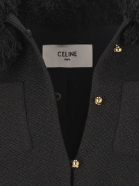 Celine Women Chasseur Jacket In Viscose And Natté Wool