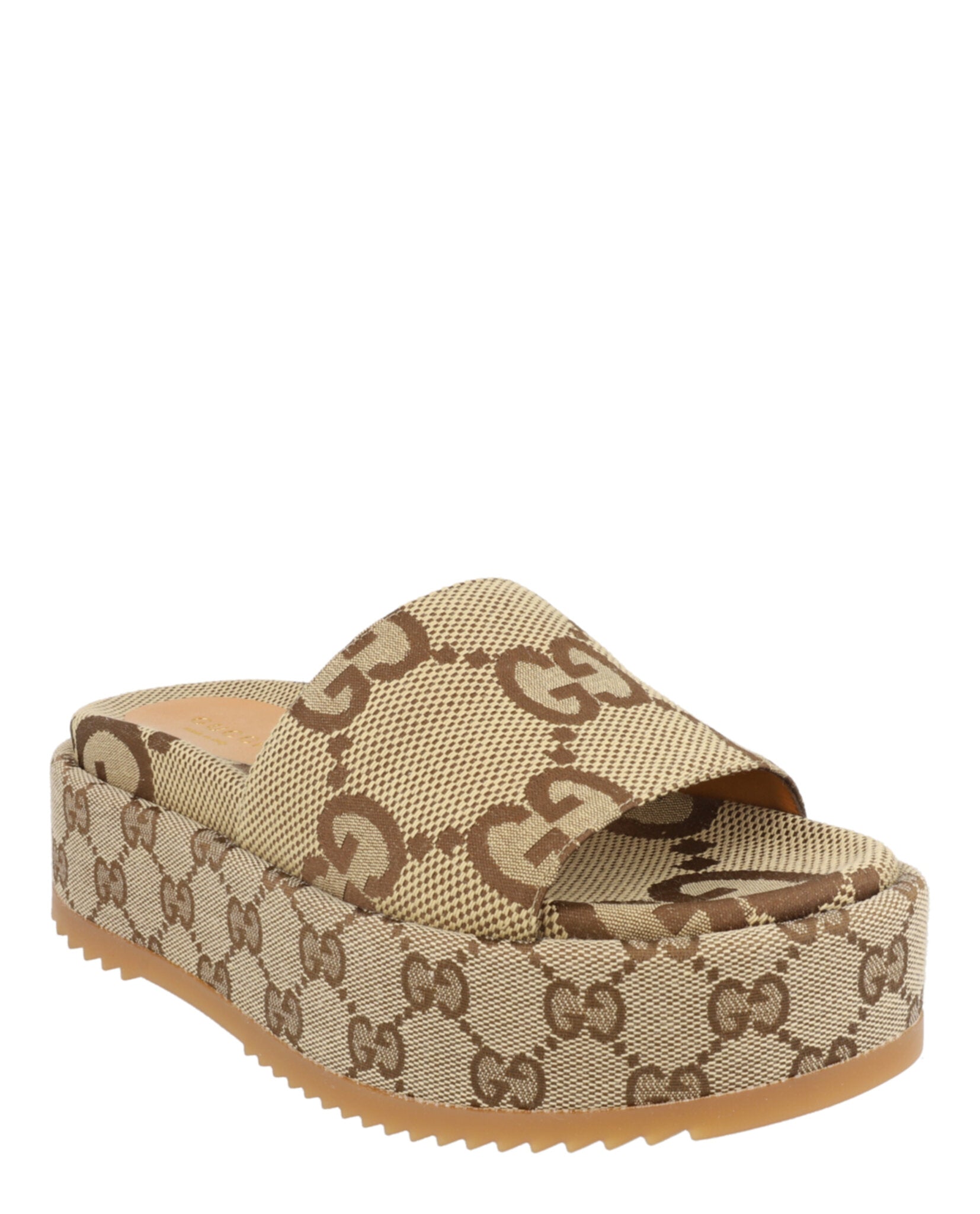 Gucci Gucci Womens Angelina Maxi GG Platform Slide Sandals
