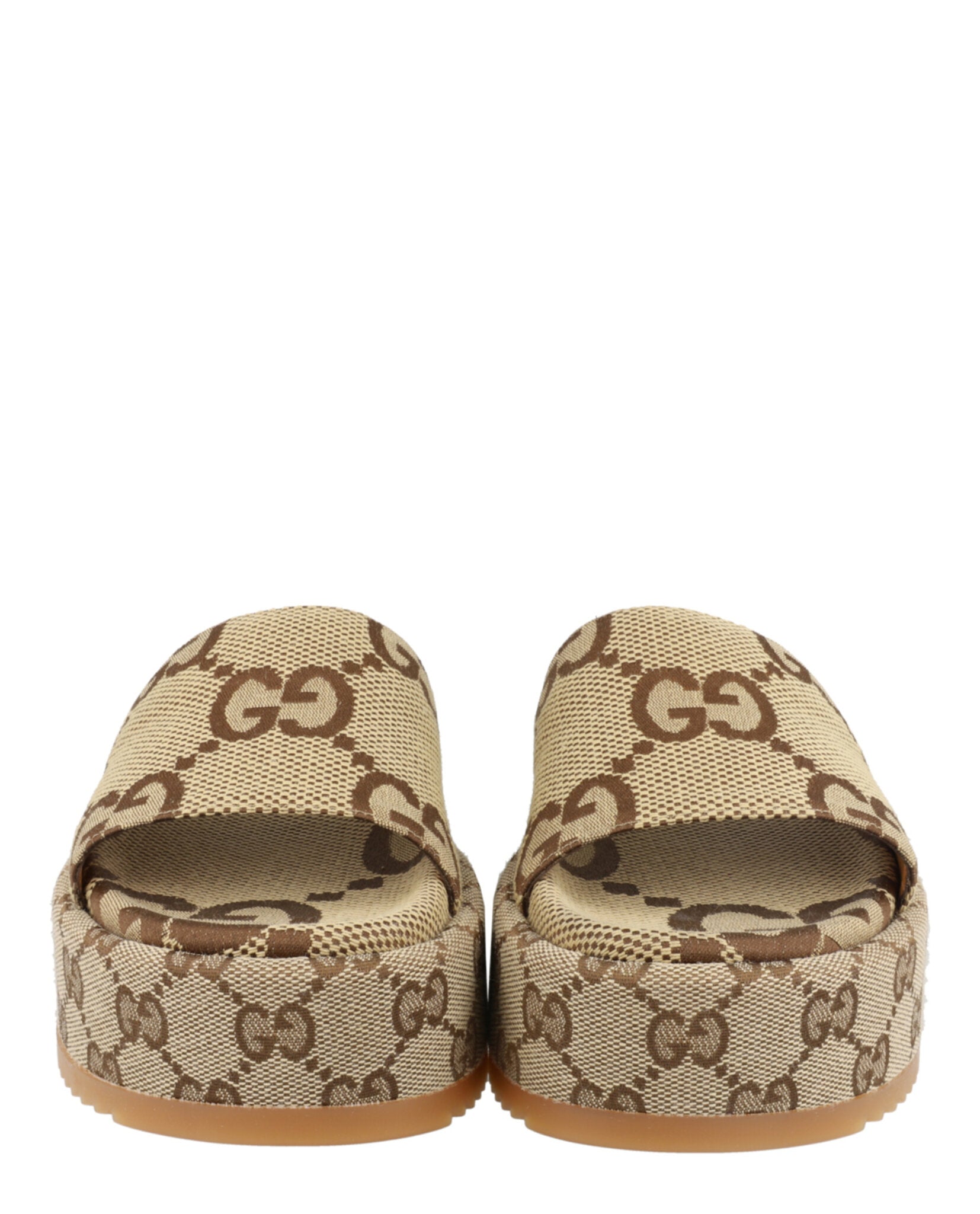 Gucci Gucci Womens Angelina Maxi GG Platform Slide Sandals