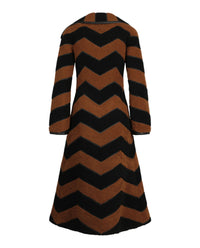 Gucci Womens Chevron Fur Coat