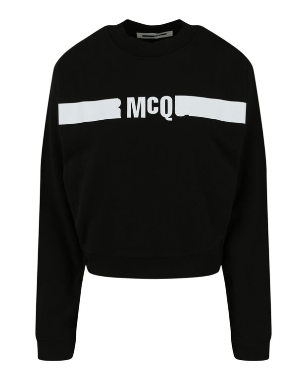 McQ Alexander McQueen Womens Logo Cropped Sweatshirt