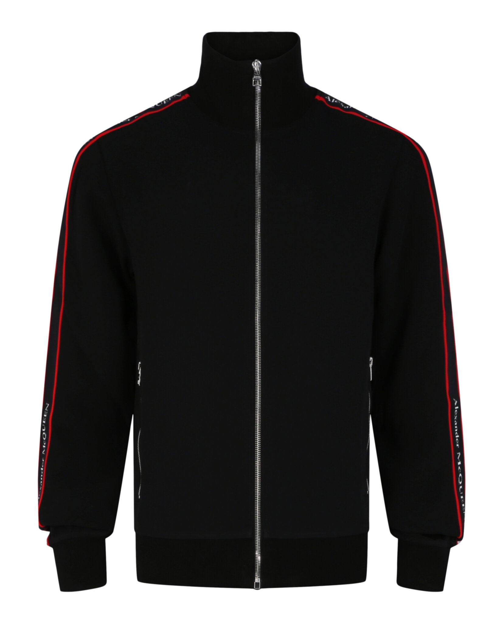 Alexander McQueen Mens Logo Tape Track Jacket