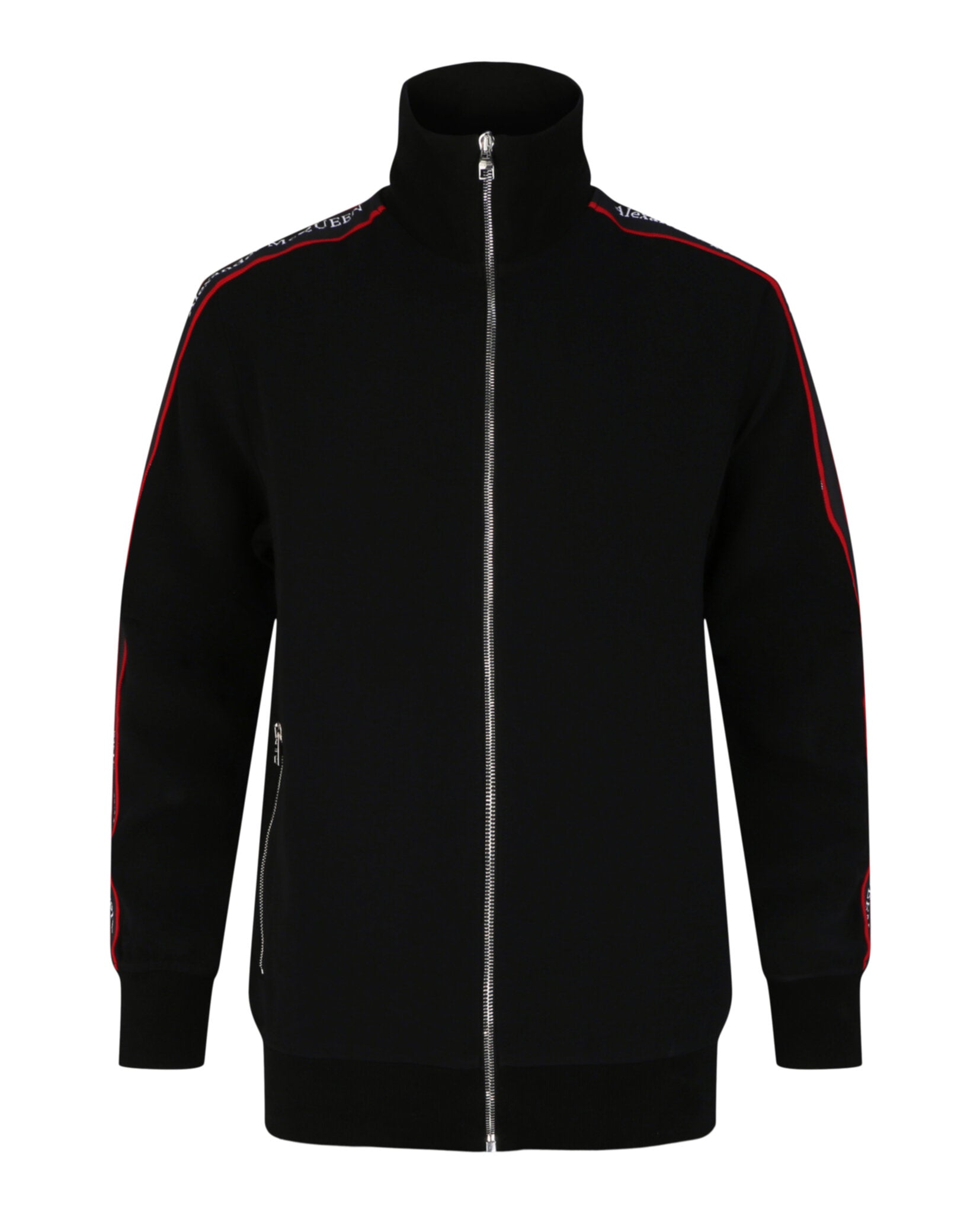 Alexander McQueen Mens Logo Tape Track Jacket