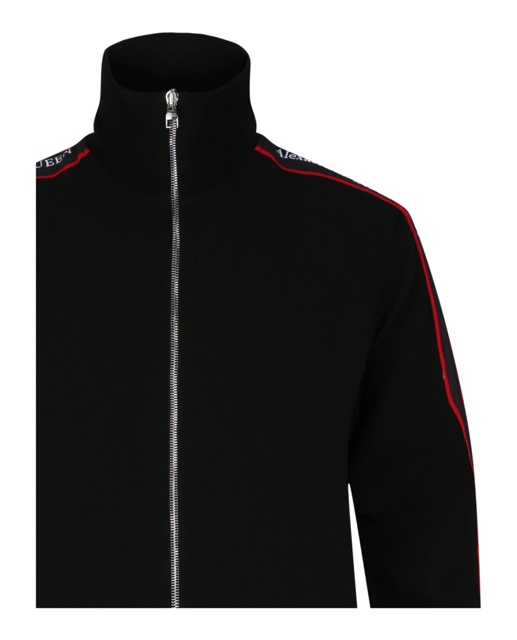 Alexander McQueen Mens Logo Tape Track Jacket