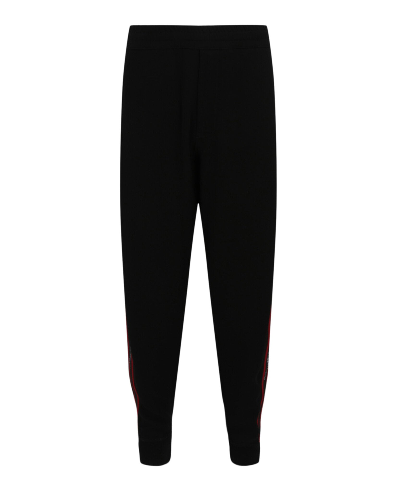 Alexander McQueen Mens Logo Tape Joggers Black