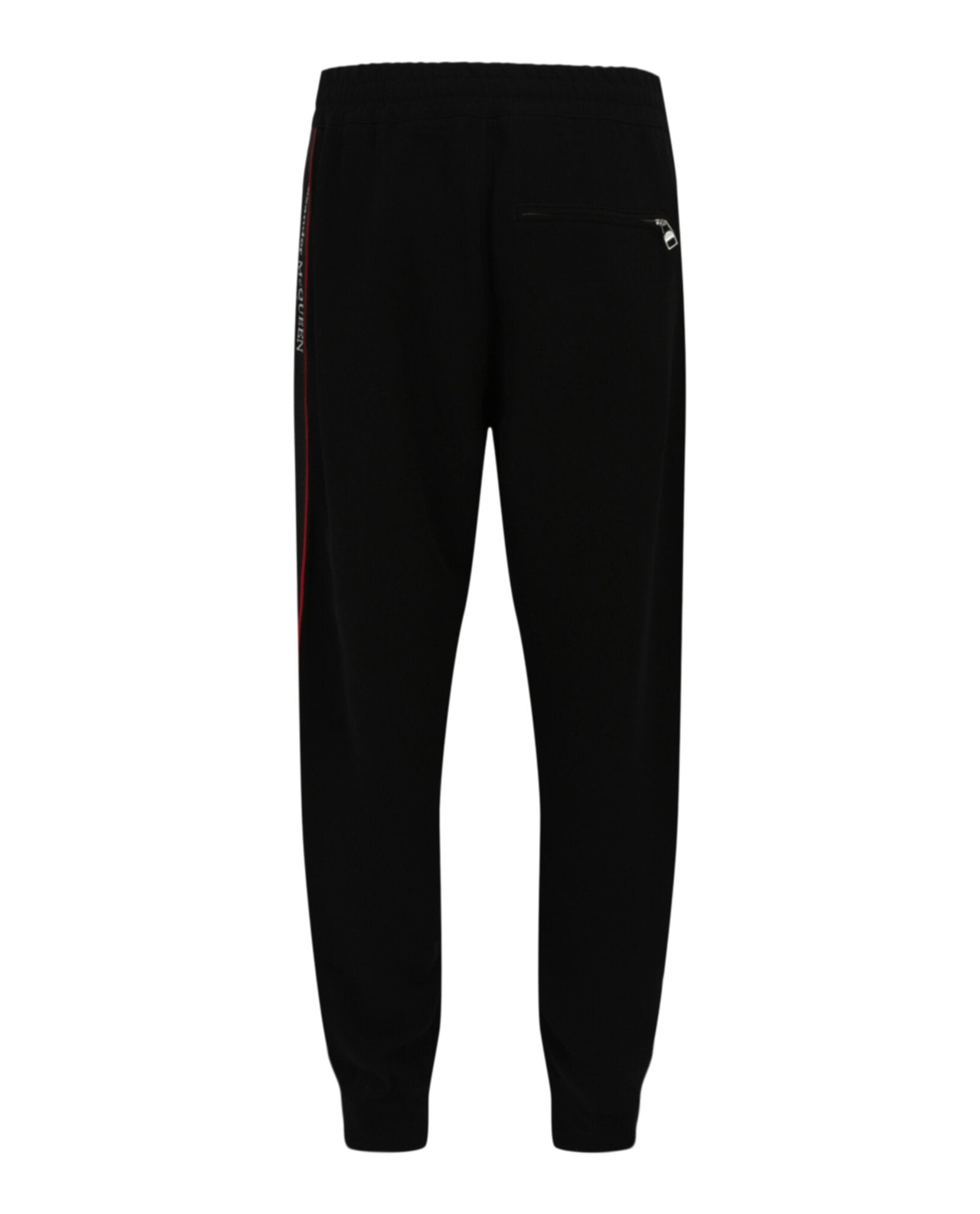 新品Alexander McQUEEN LOGO TAPE TRACKSUIT $1190 Mens Alexander McQueen Logo Tape Jogger Pants Black/Red XL